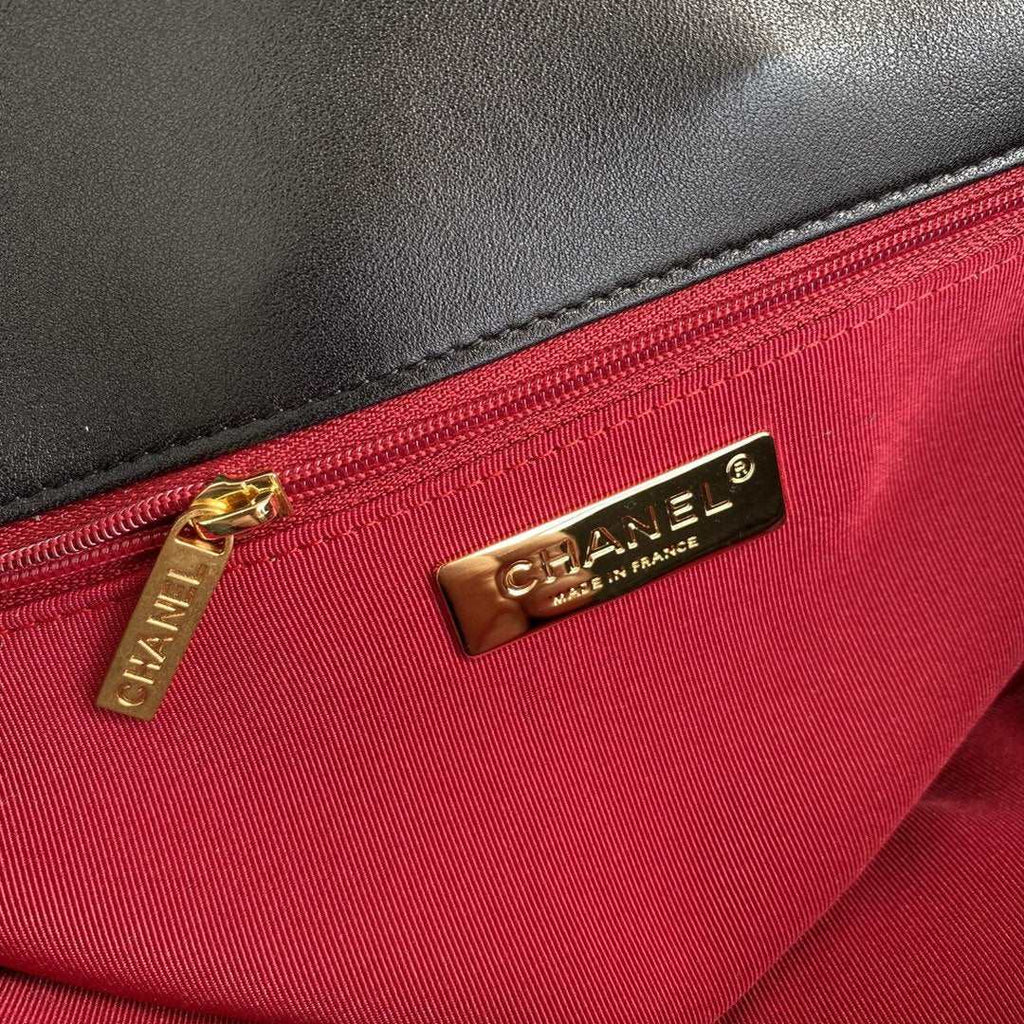 Chanel 19 Sequin Flap Bag Black