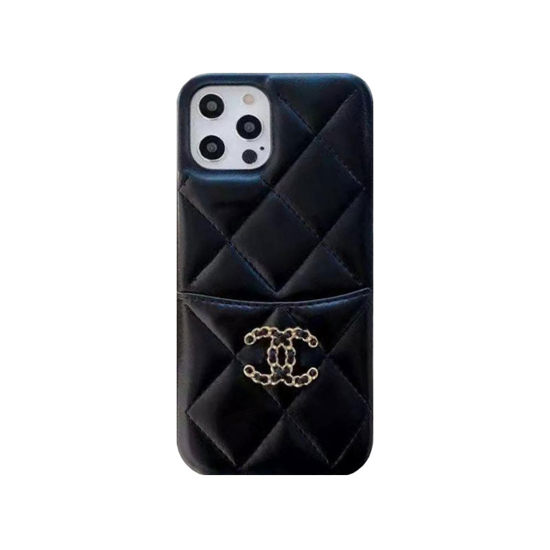 CC iPhone Case with Crad Holder Black