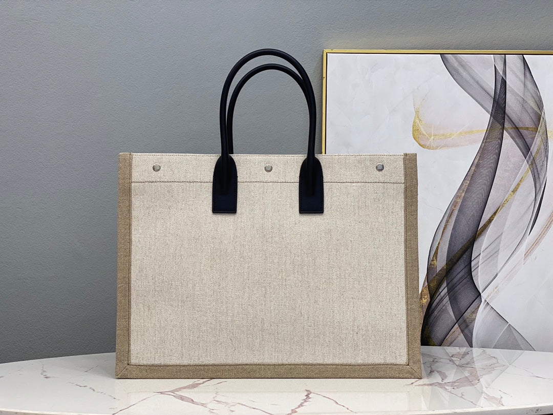 YSL Large Tote Bag - White