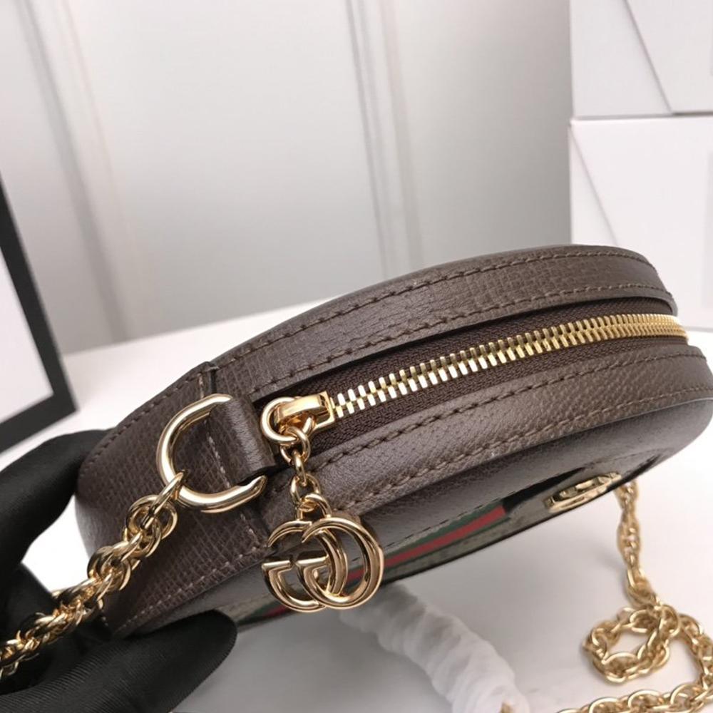 Gucci Ophidia Mini GG Round Shoulder Bag