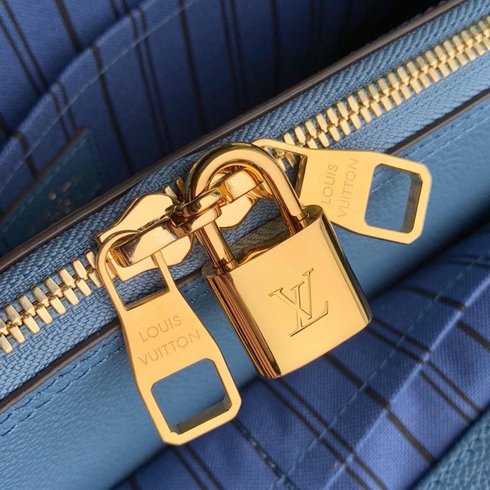 Louis Vuitton Montaigne MM Blue Handbag