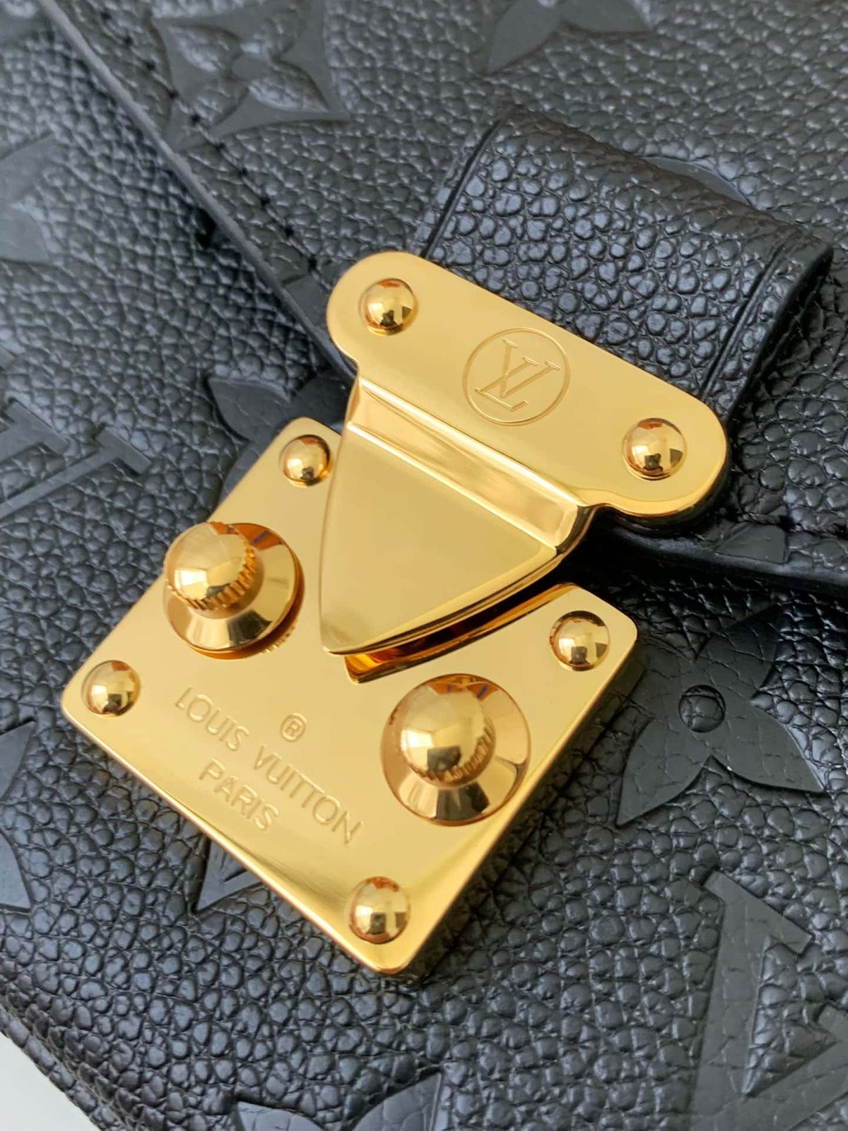 Louis Vuitton Monogram Empreinte Handbag - Black