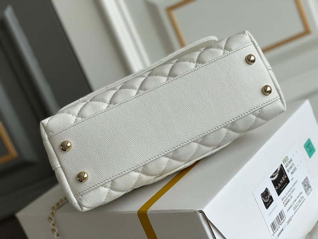 Chanel Coco Handle White Bag