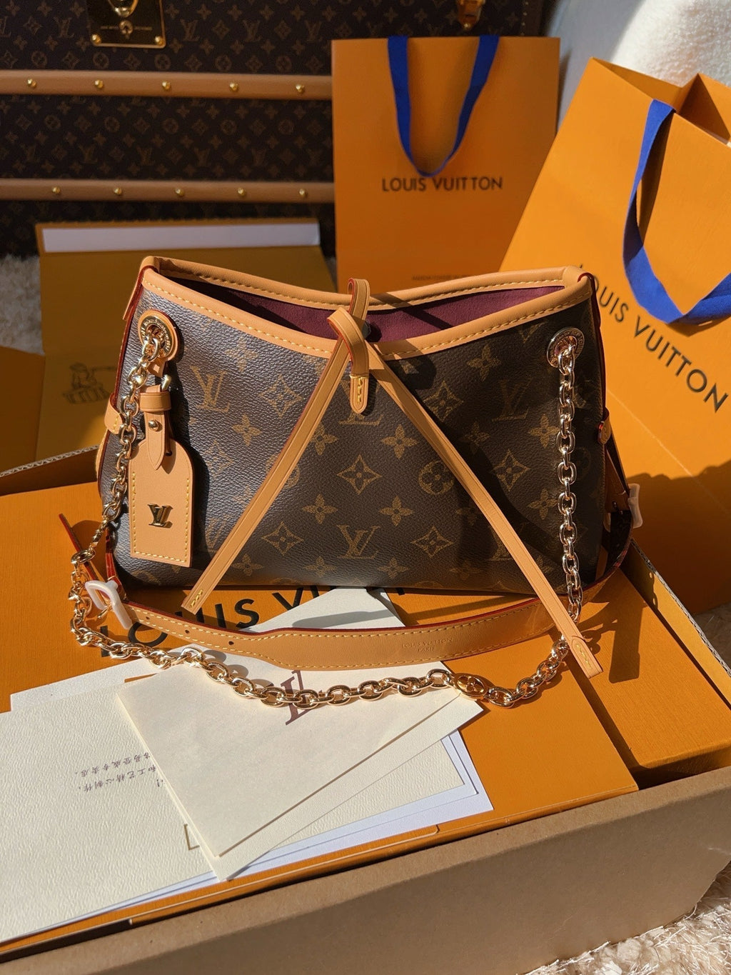 LV Pochette Metis Monogram Canvas Crossbody Bag with Chain Strap