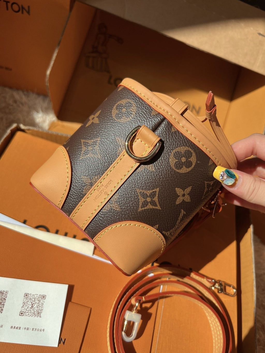 LV Mini Drawstring Bucket Bags