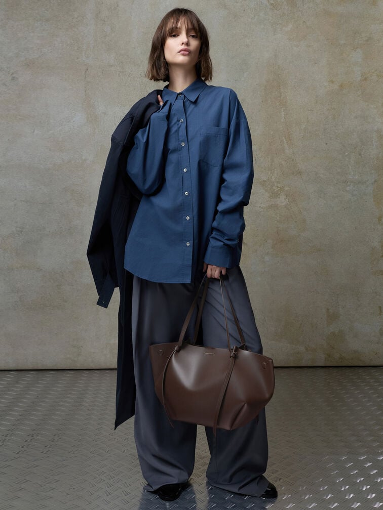 Xl Calla Tote Bag - Espresso Brown