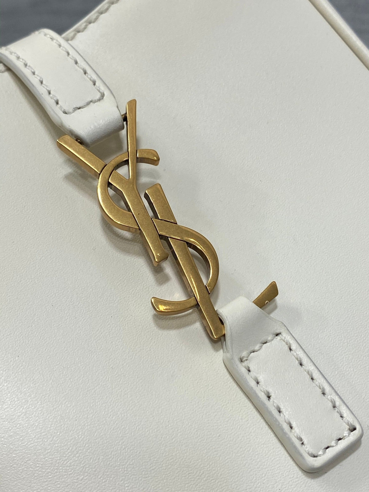 YSL Le 5 a 7 Mini White Bag