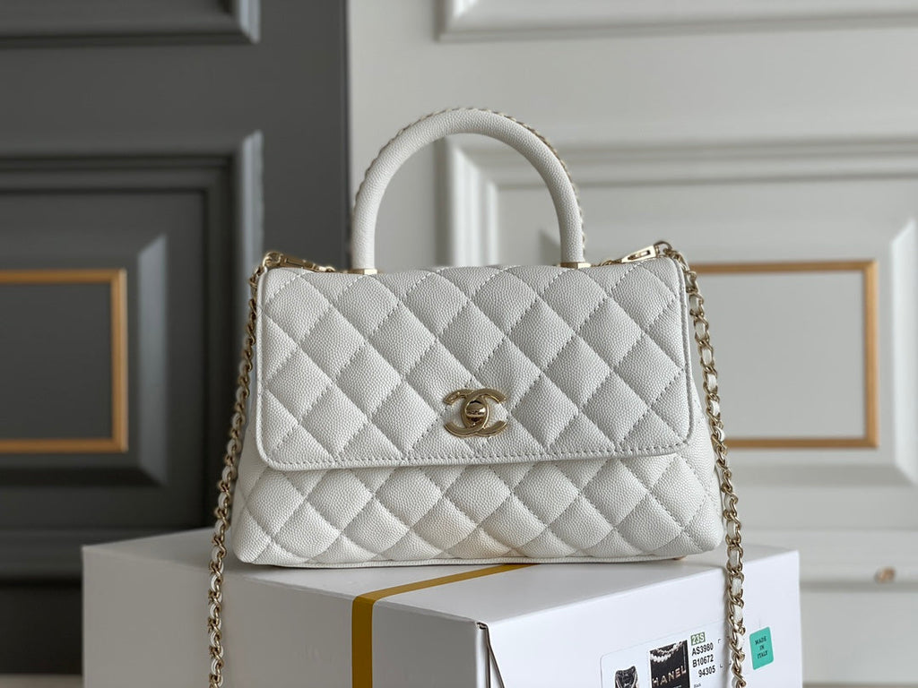 Chanel Coco Handle White Bag
