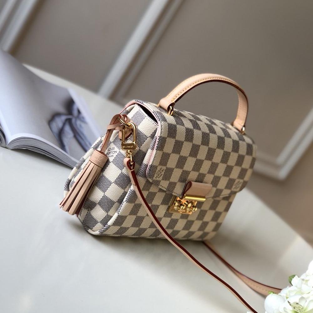 Louis Vuitton Croisette Damier Azur Handbag
