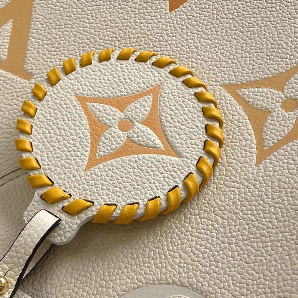 Louis Vuitton OnTheGo MM Tote Bag - Cream Saffron