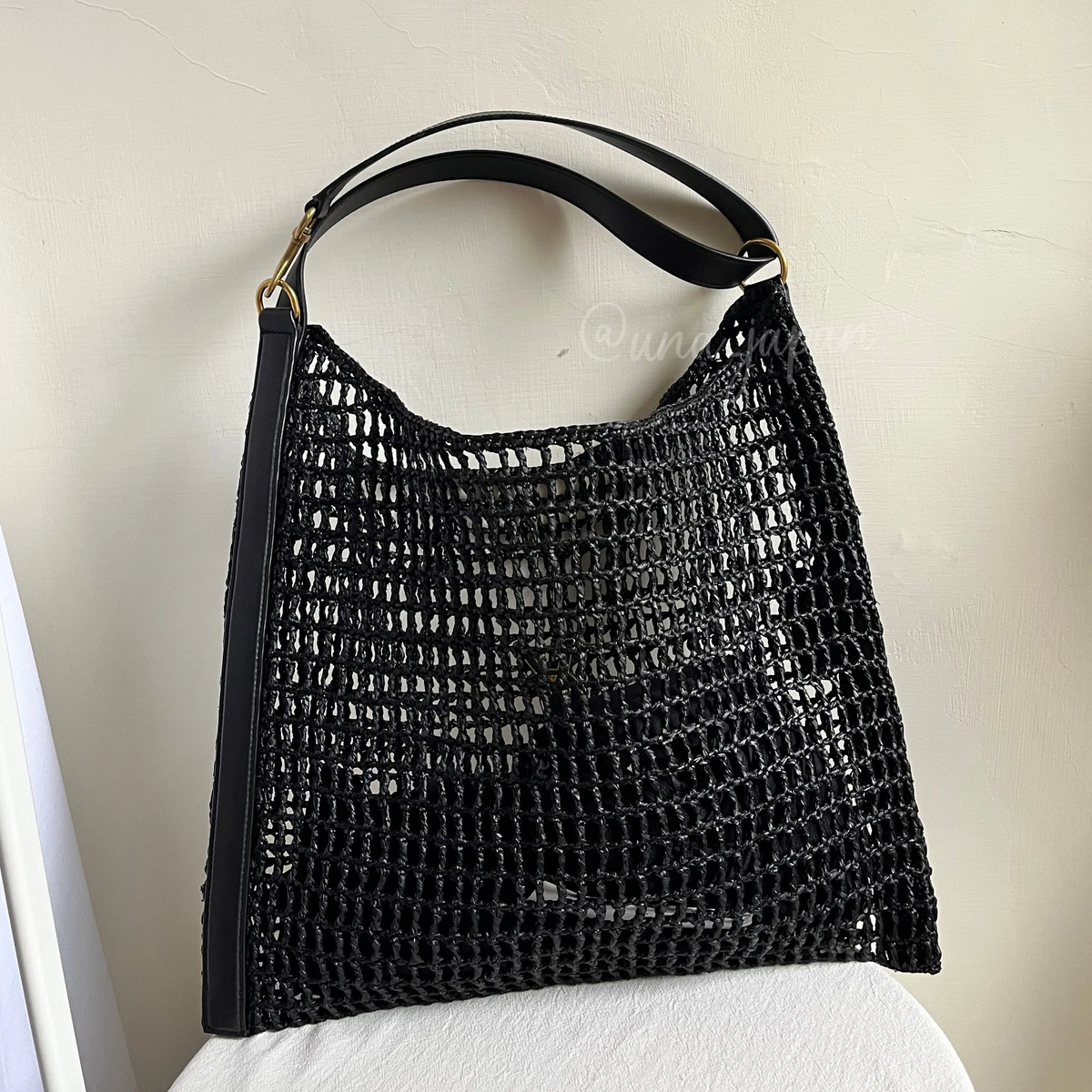 Saint Laurent YSL Raffia Tote Bag