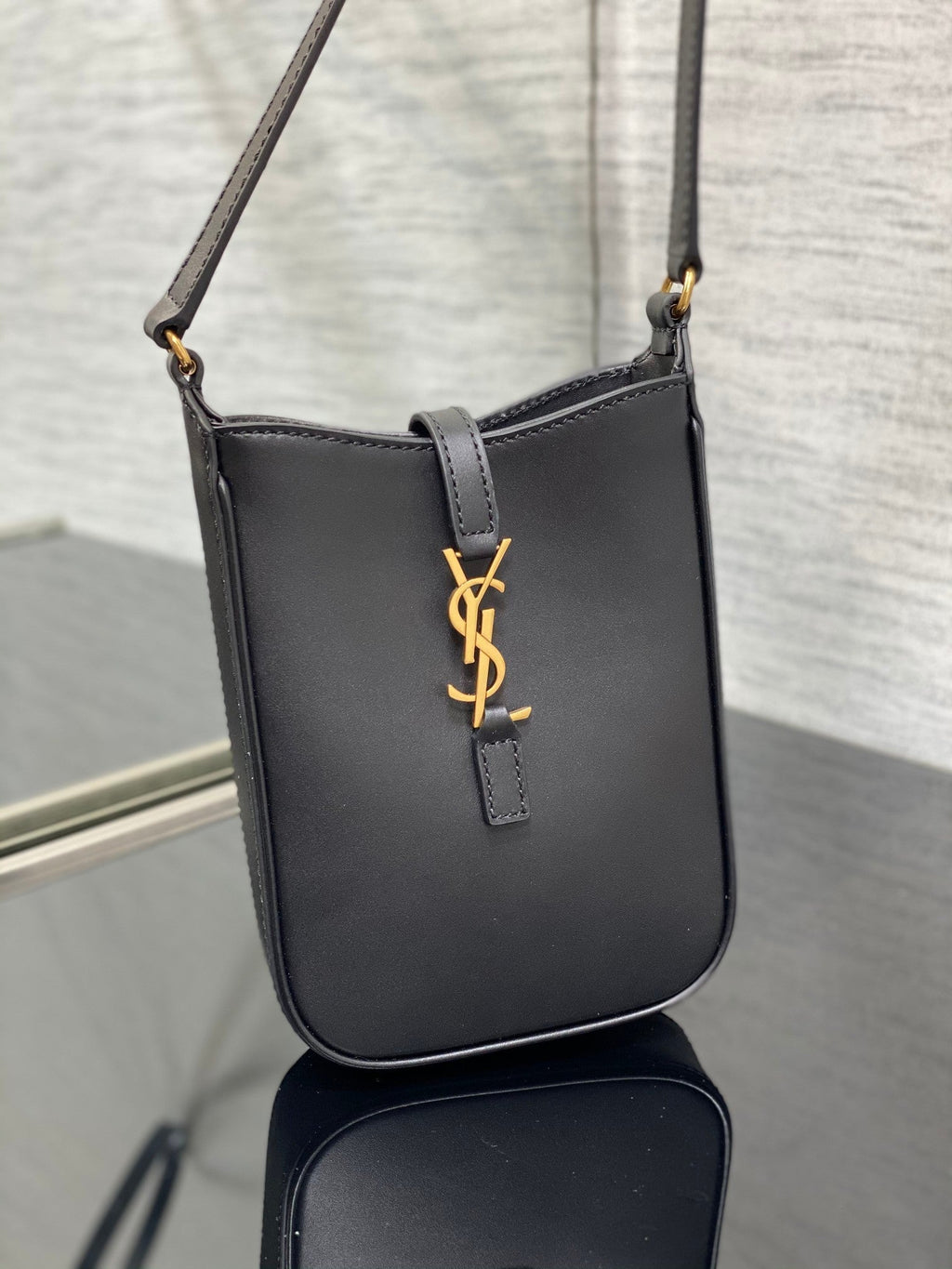 YSL Le 5 a 7 Mini Black Bag