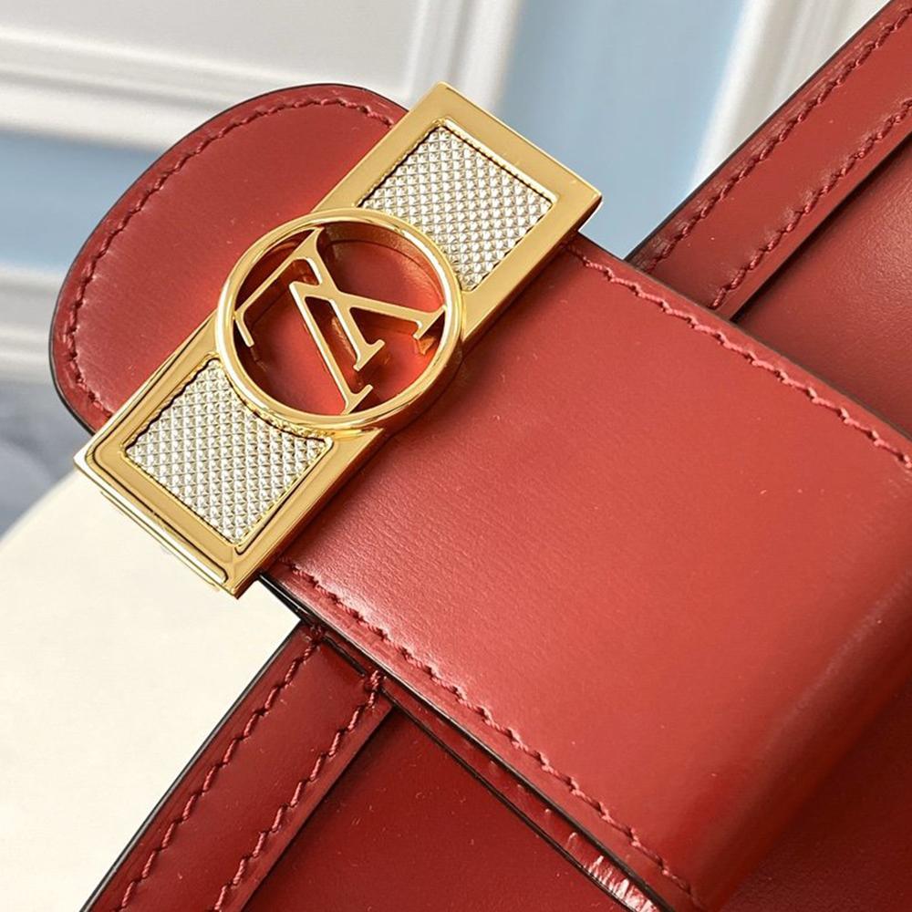 LV Dauphine MM Cherry Red Handbag