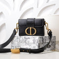 Dior 30 Montaigne Flap Shoulder Crossbody Bag with CD Clasp and Adjustable Leather Strap