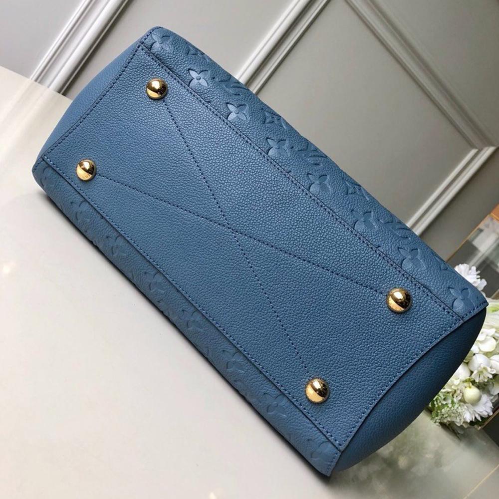 Louis Vuitton Montaigne MM Blue Handbag