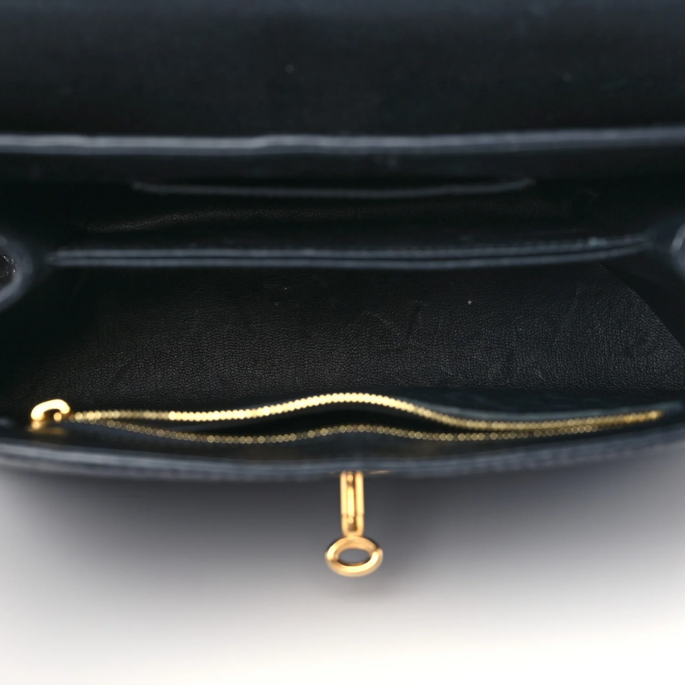 LV Rose Des Vents Mini Handbag - Alligator Matte Black