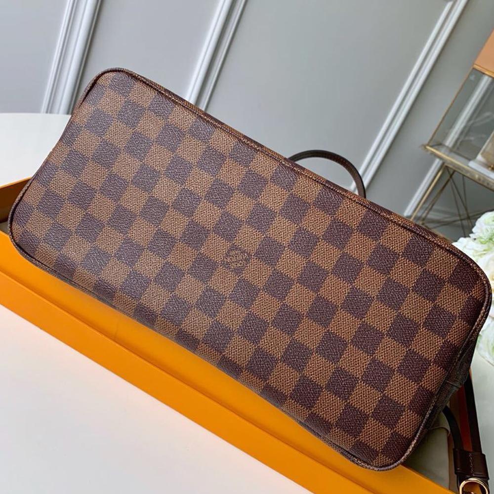 Louis Vuitton Damier Ebene Neverfull MM Tote Bag