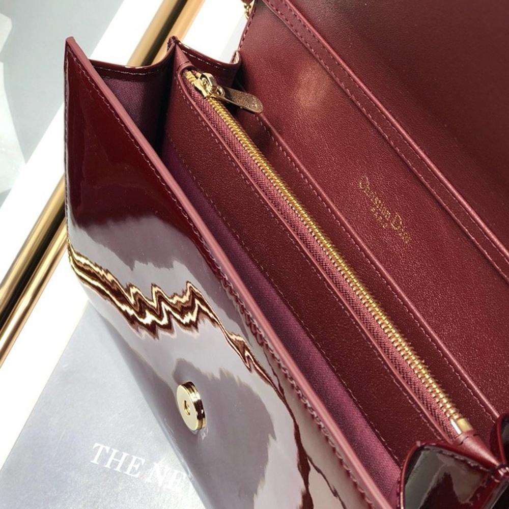 Dior 30 Montaigne Pouch - Maroon