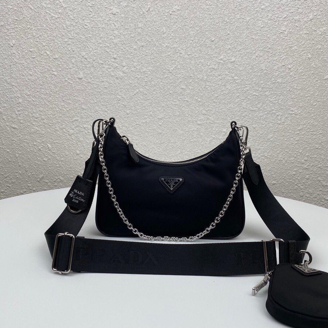 Prada Re-Edition 2005 Re Nylon Bag - Black