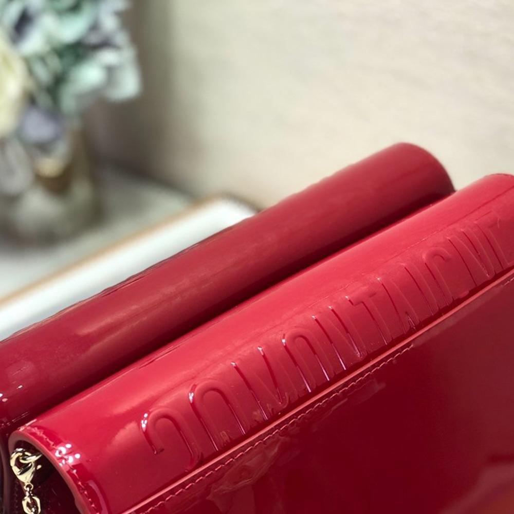 Dior 30 Montaigne Pouch - Cherry Red