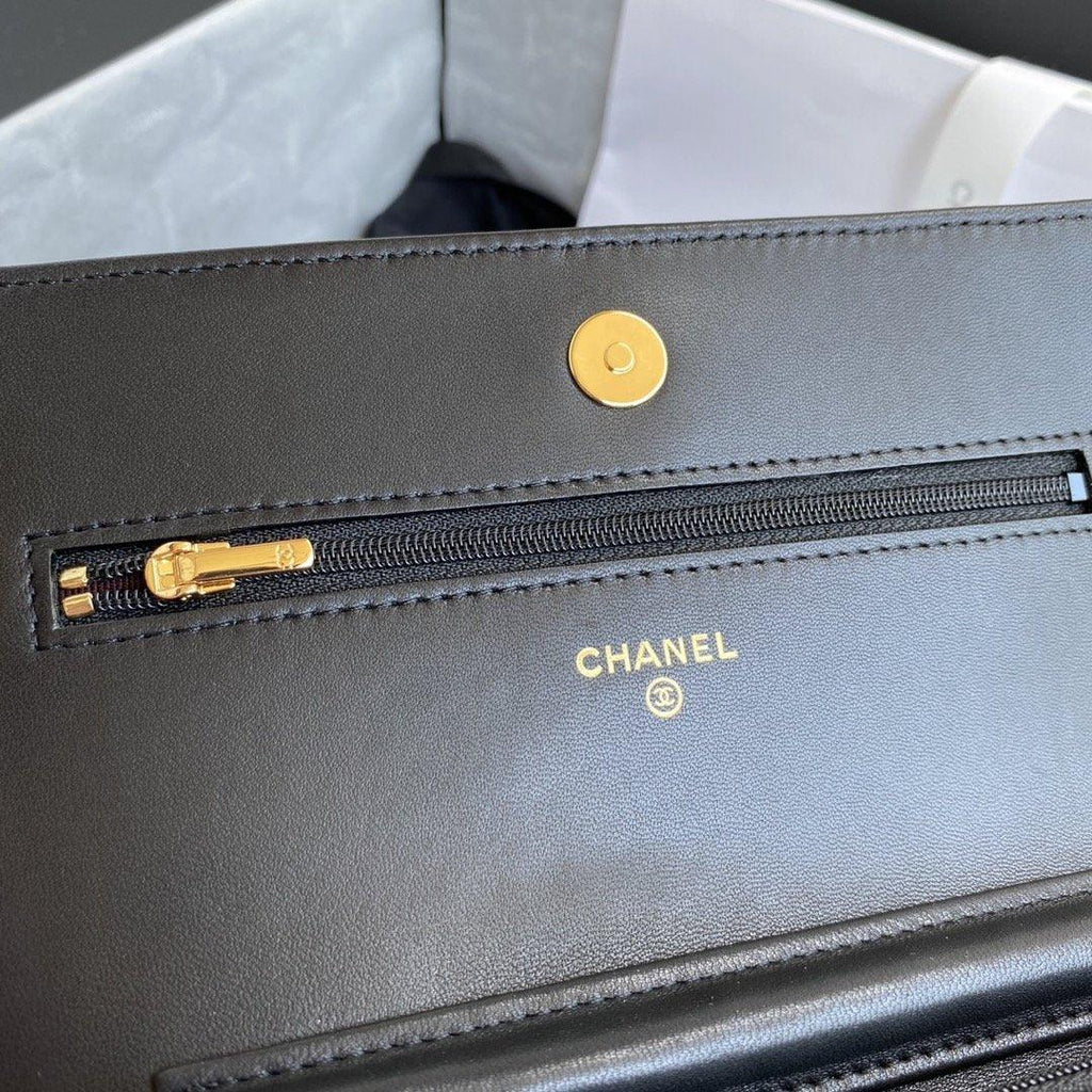 Chanel Wallet On Chain WOC Black Lambskin - Classic Black