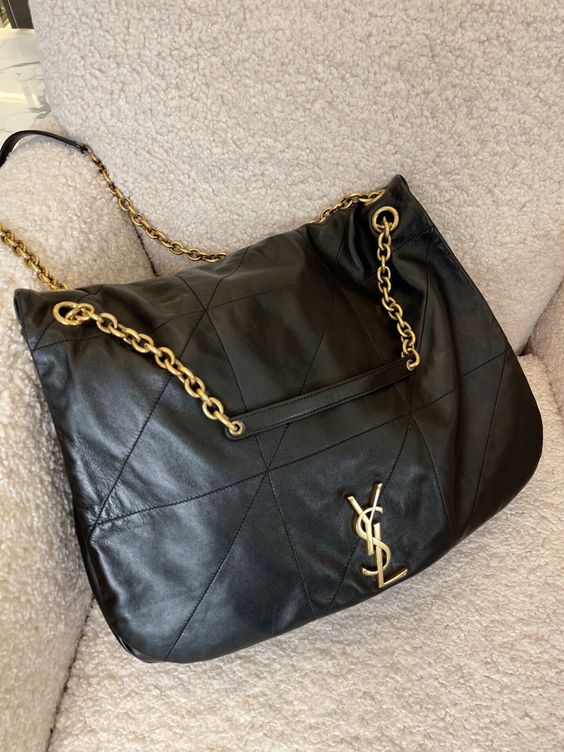 Saint Laurent Jamie 4.3 Leather Shoulder Bag - Black