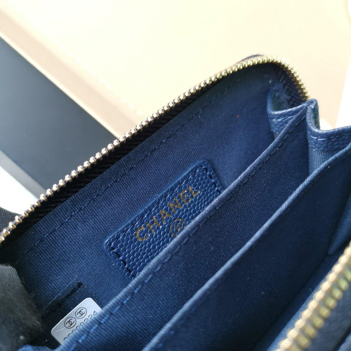 Chanel Coin Wallet Navy Blue