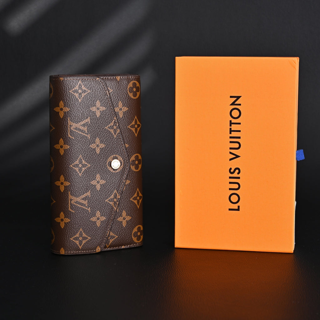 Louis Vuitton Sarah Wallet – Monogram Canvas Long Flap Wallet (M60531) - Classic Monogram Brown
