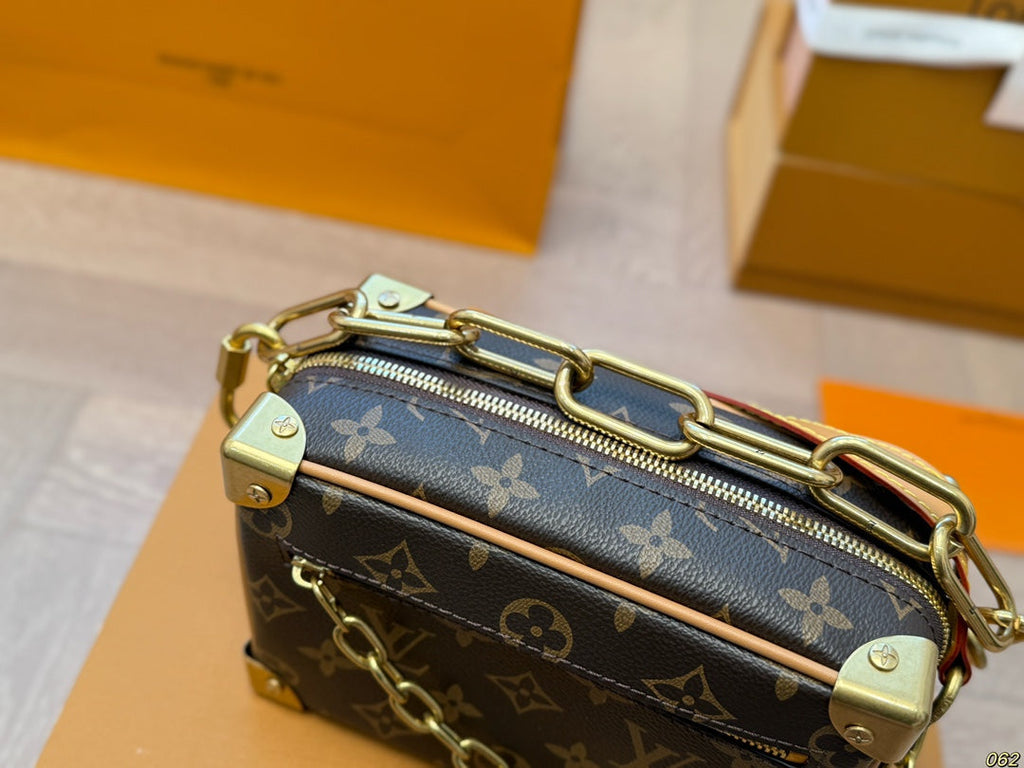 Louis Vuitton LV Soft Trunk Box Bag Satchel Bag - Brown