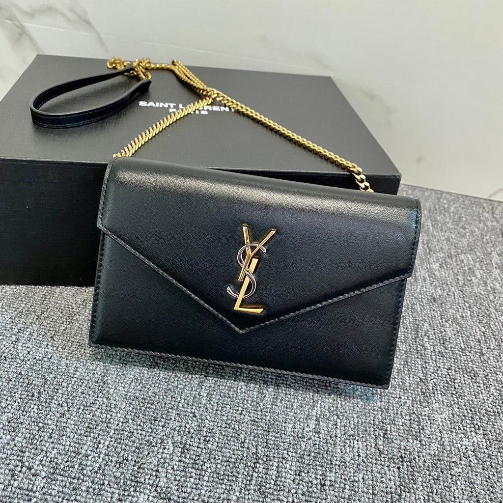 YSL Cassandra Shoulder Black Bag