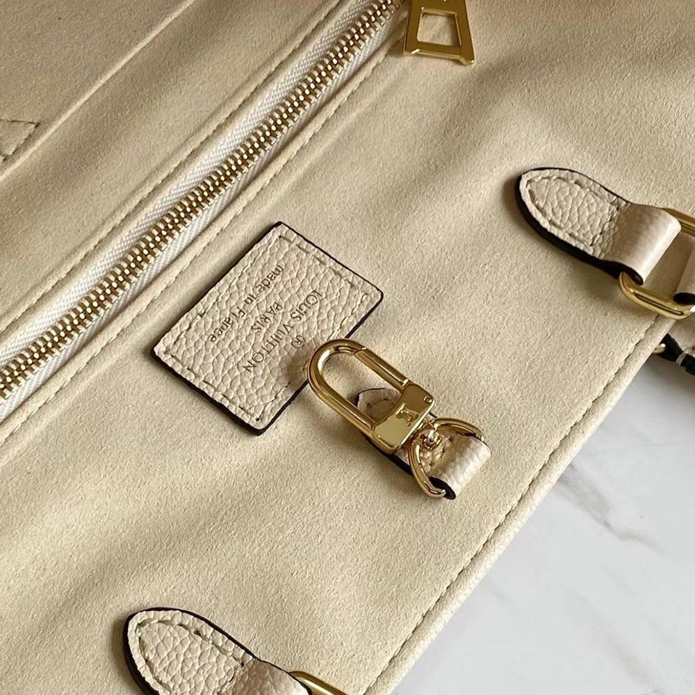 Louis Vuitton OnTheGo MM Tote Bag - Cream Saffron