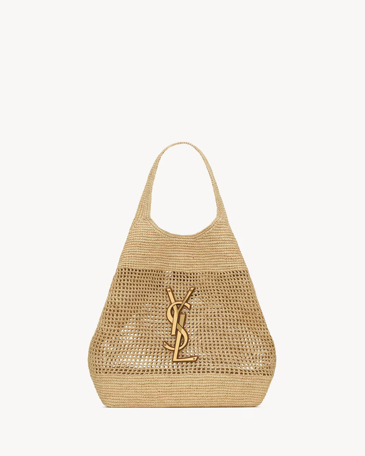 YSL - Icare in Raffia Handbag