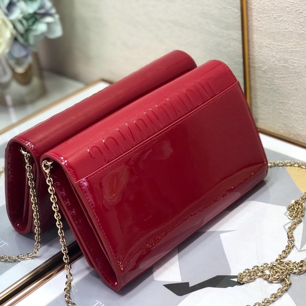 Dior 30 Montaigne Pouch - Cherry Red