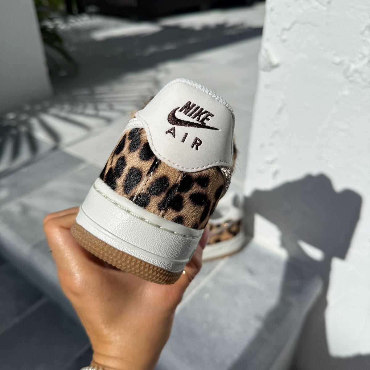 Swarovski x Nike Leopard Air Force 1 Sneakers
