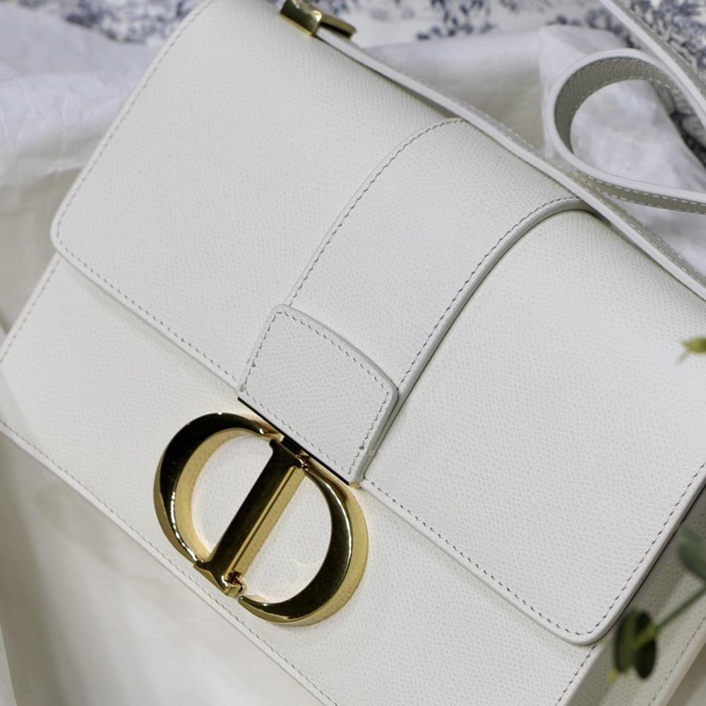 Dior 30 Montaigne Bag Latte Box Calfskin