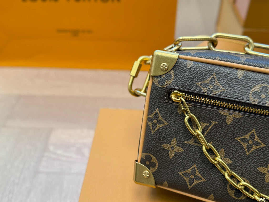 Louis Vuitton LV Soft Trunk Box Bag Satchel Bag - Brown