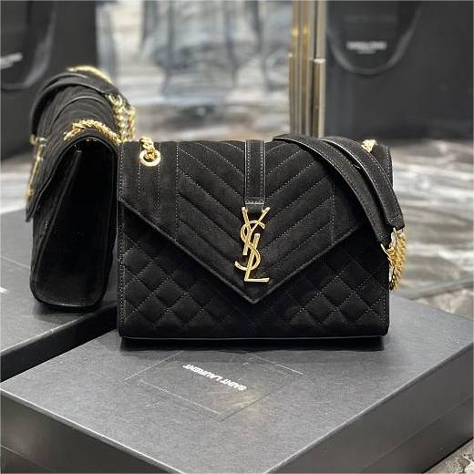 YSL Envelope Bag 24CM - Black