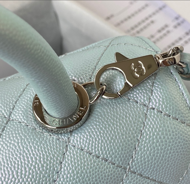 Chanel Coco Handle Bag 92990 23cm - Blue