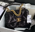 Chanel Sequin 19 Flap Bag Black