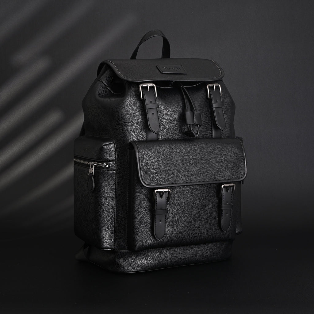 Prada Nylon & Leather Multi-Pocket Backpack – Black - Classic Black