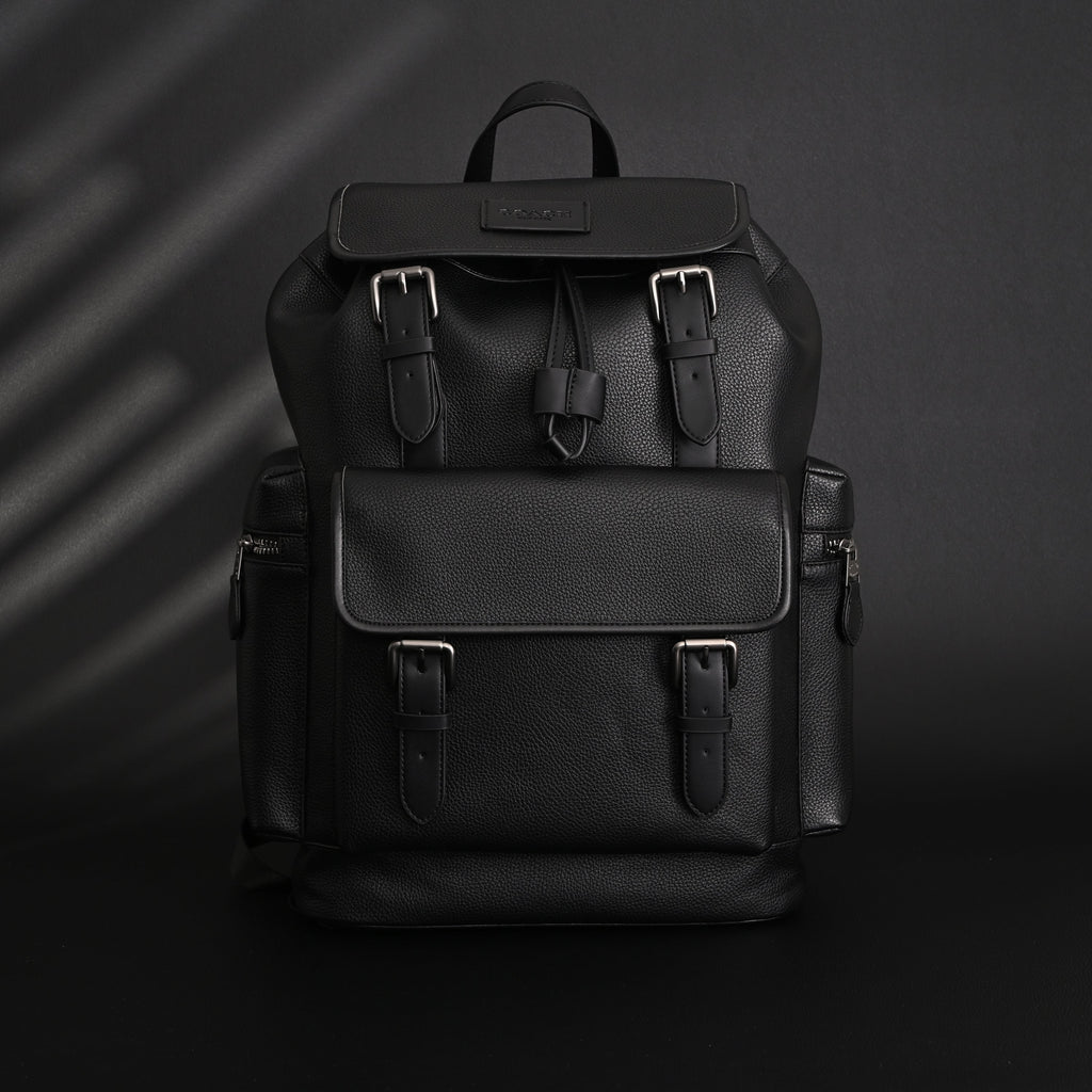 Prada Nylon & Leather Multi-Pocket Backpack – Black - Classic Black