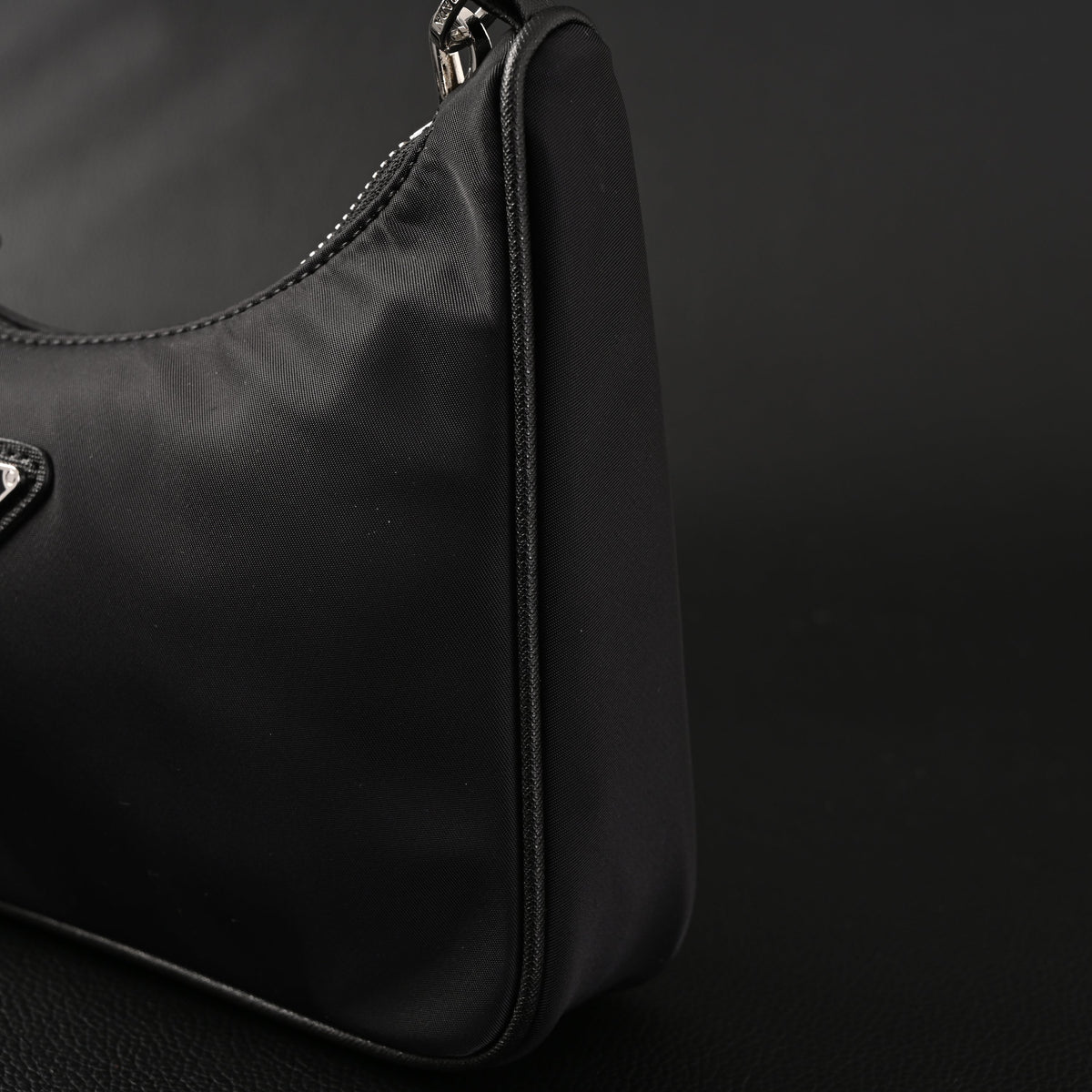 Prada Re-Edition 2005 Nylon Shoulder Bag – Black - Black with Silver-Tone Hardware