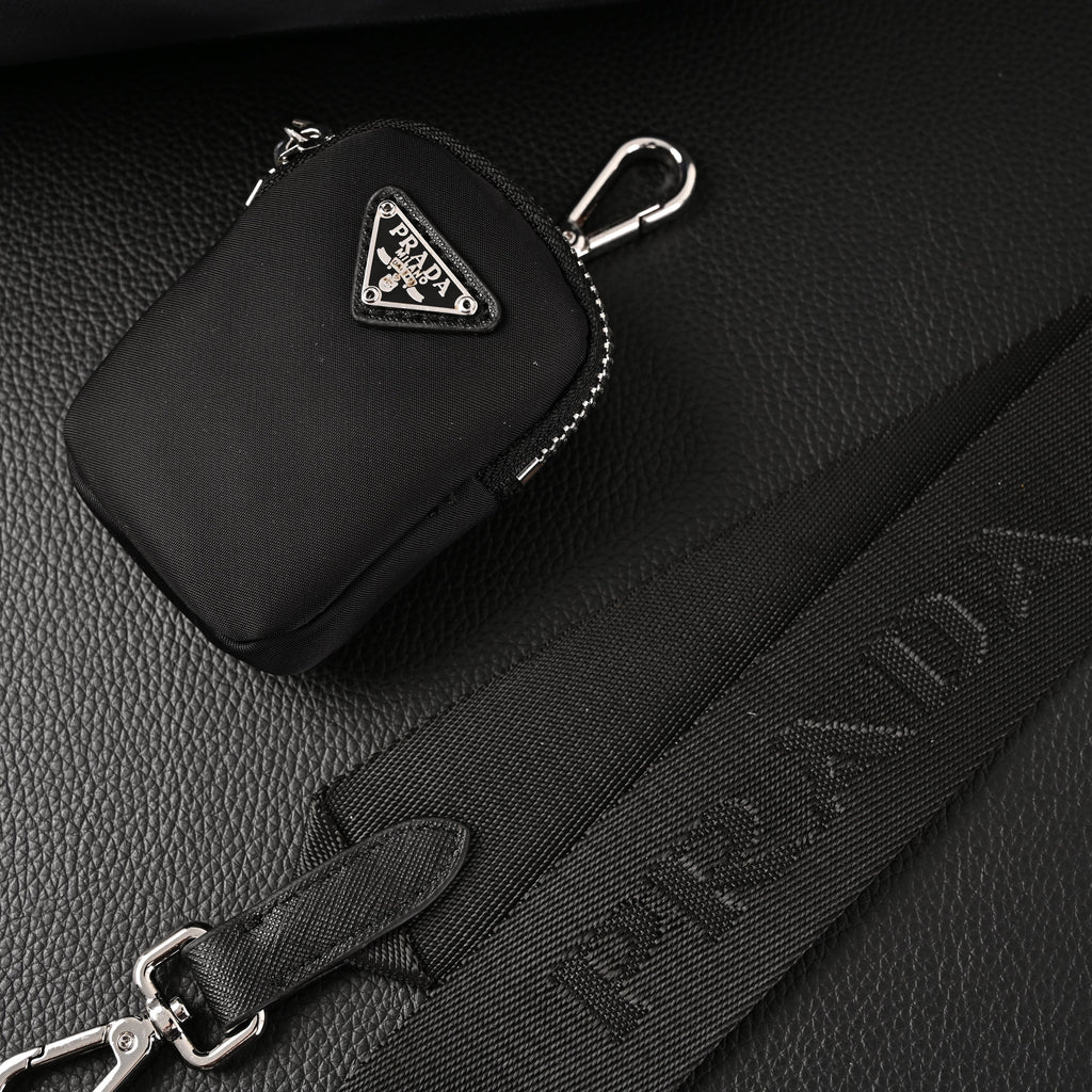 Prada Re-Edition 2005 Nylon Shoulder Bag – Black - Black with Silver-Tone Hardware