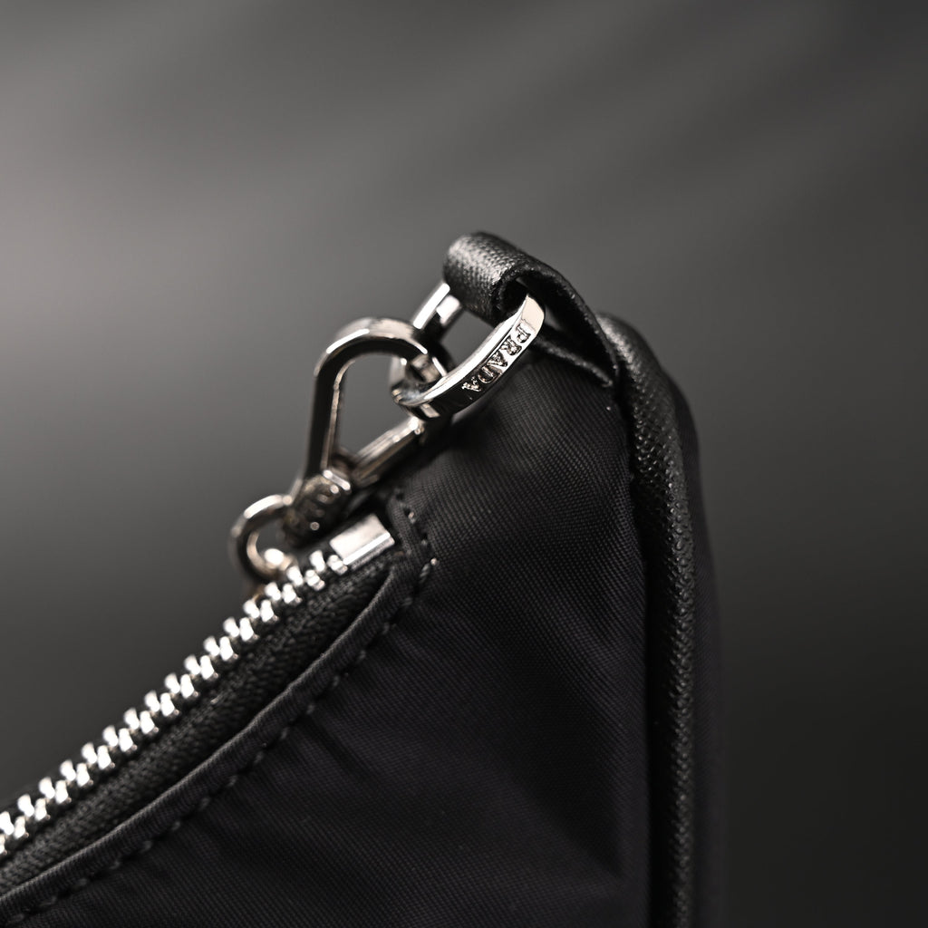 Prada Re-Edition 2005 Nylon Shoulder Bag – Black - Black with Silver-Tone Hardware