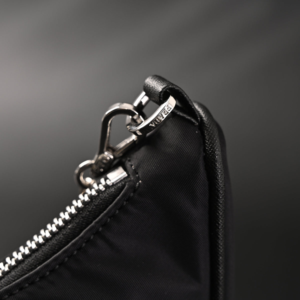 Prada Re-Edition 2005 Nylon Shoulder Bag – Black - Black with Silver-Tone Hardware