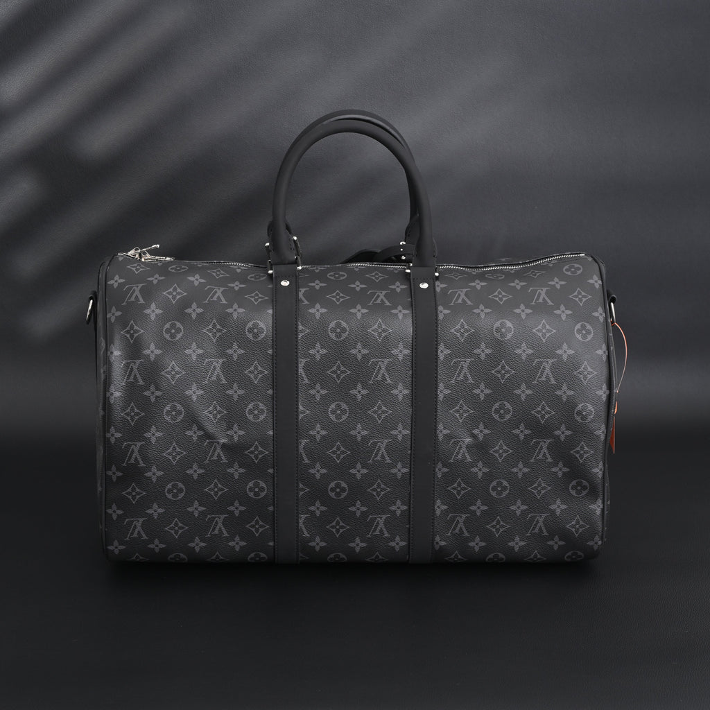 Louis Vuitton Keepall Bandoulière 50 Monogram Eclipse Travel Bag