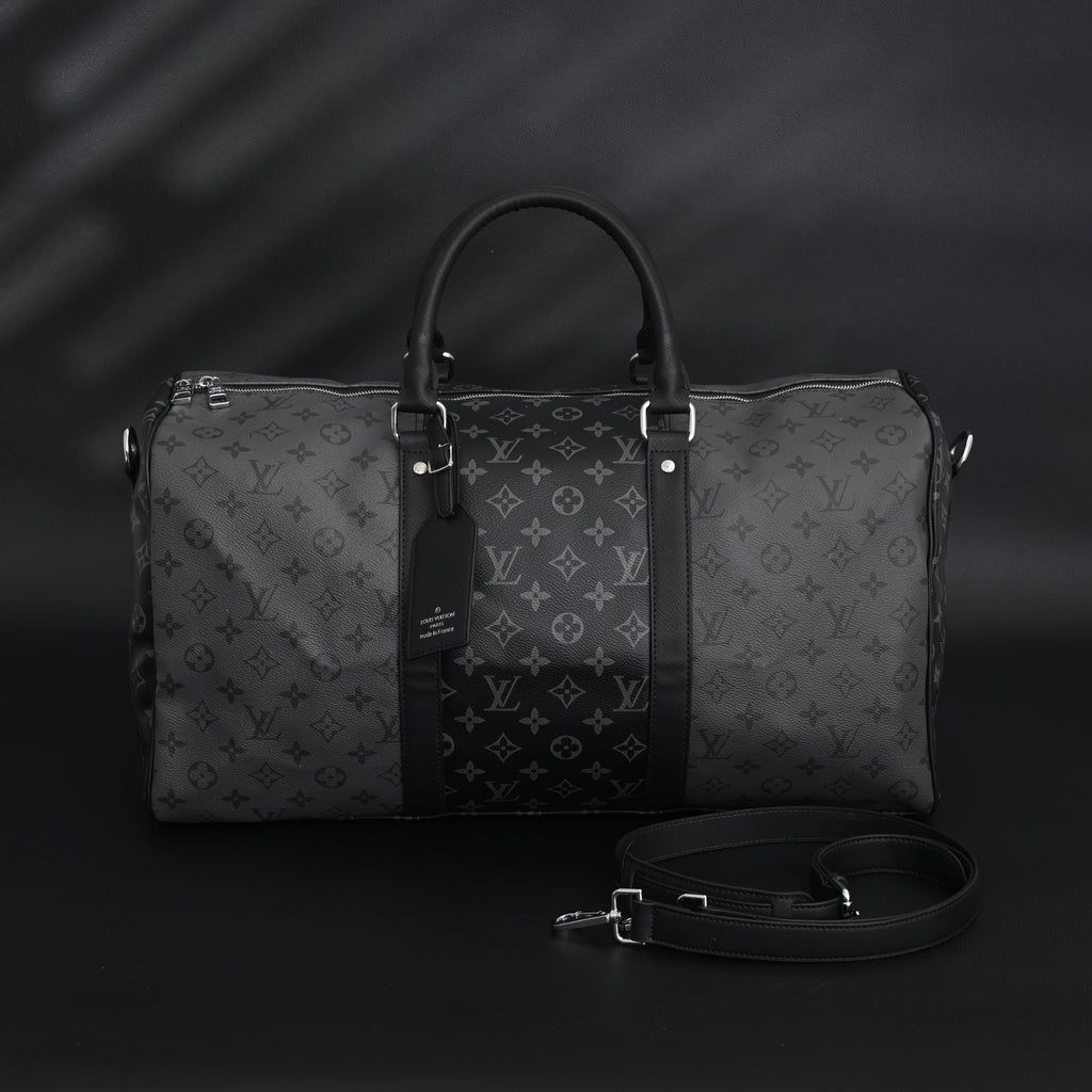 Louis Vuitton Keepall Bandoulière 45 Monogram Eclipse Travel Bag