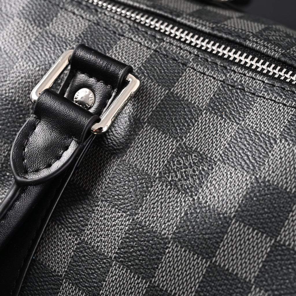 Louis Vuitton Keepall Bandoulière 45 Damier Graphite Canvas Travel Bag