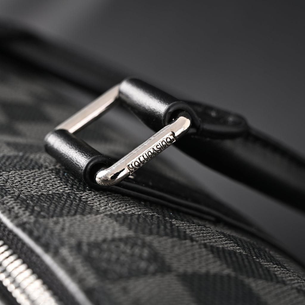Louis Vuitton Keepall Bandoulière 45 Damier Graphite Canvas Travel Bag