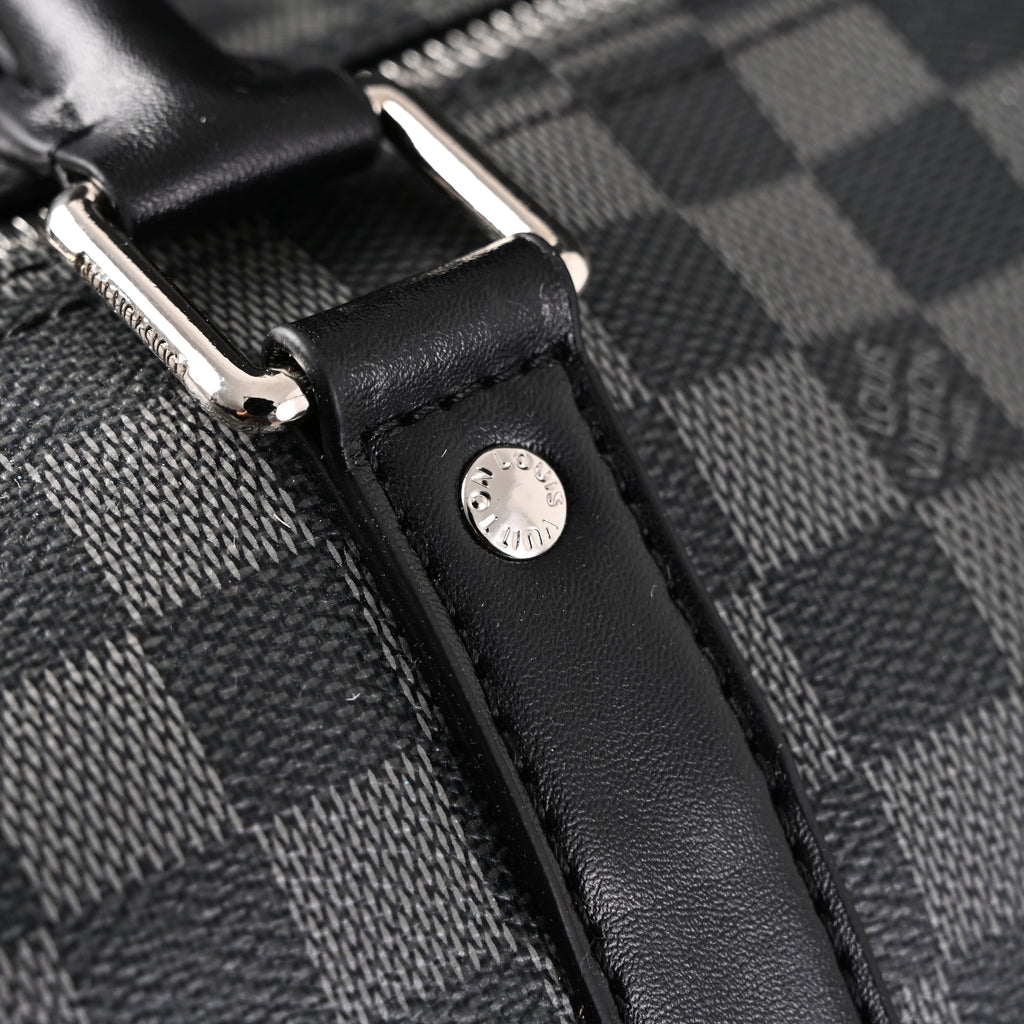 Louis Vuitton Keepall Bandoulière 45 Damier Graphite Canvas Travel Bag